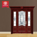 2015new design exterior steel wood door